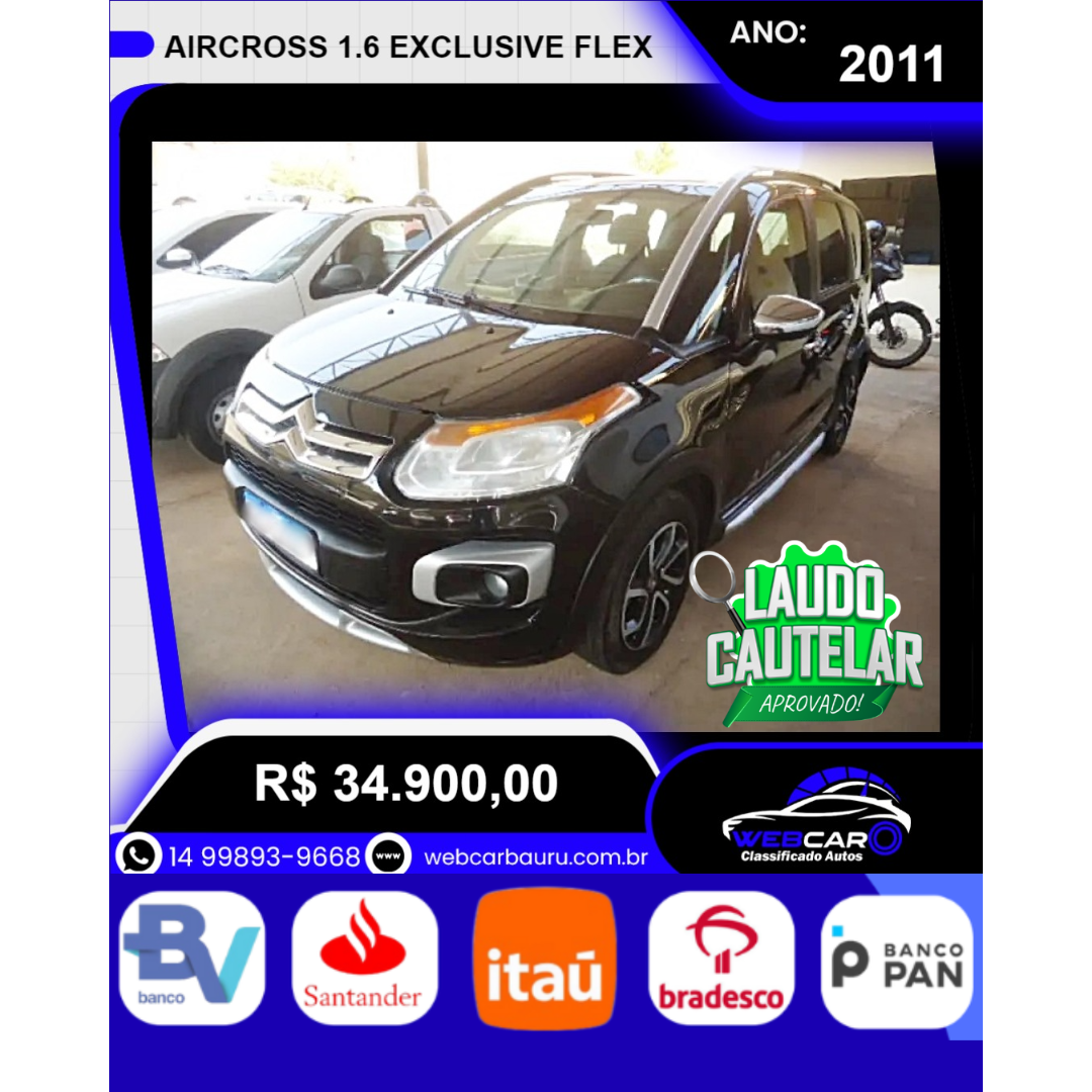Aircross 1.6 16V 4P EXCLUSIVE FLEX