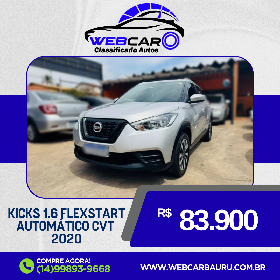 Kicks 1.6 16V 4P FLEXSTART S DIRECT X-TRONIC AUTOMÁTICO CVT