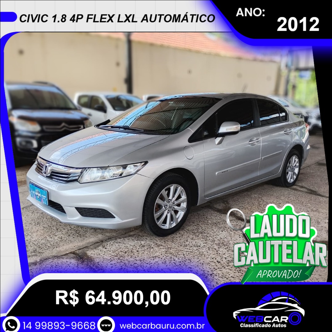 Civic 1.8 16V 4P FLEX LXL AUTOMÁTICO