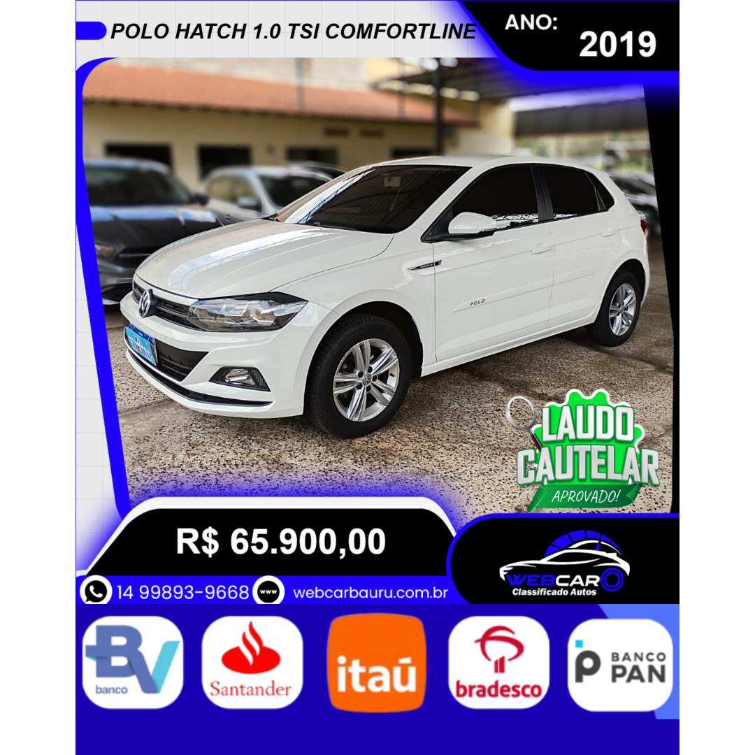Polo Hatch 1.0 12V 4P TSI 200 COMFORTLINE