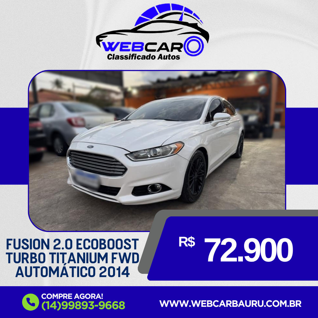 Fusion 2.0 4P 16V ECOBOOST TURBO TITANIUM FWD AUTOMÁTICO
