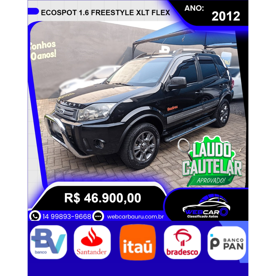 Ecosport 1.6 4P FREESTYLE XLT FLEX