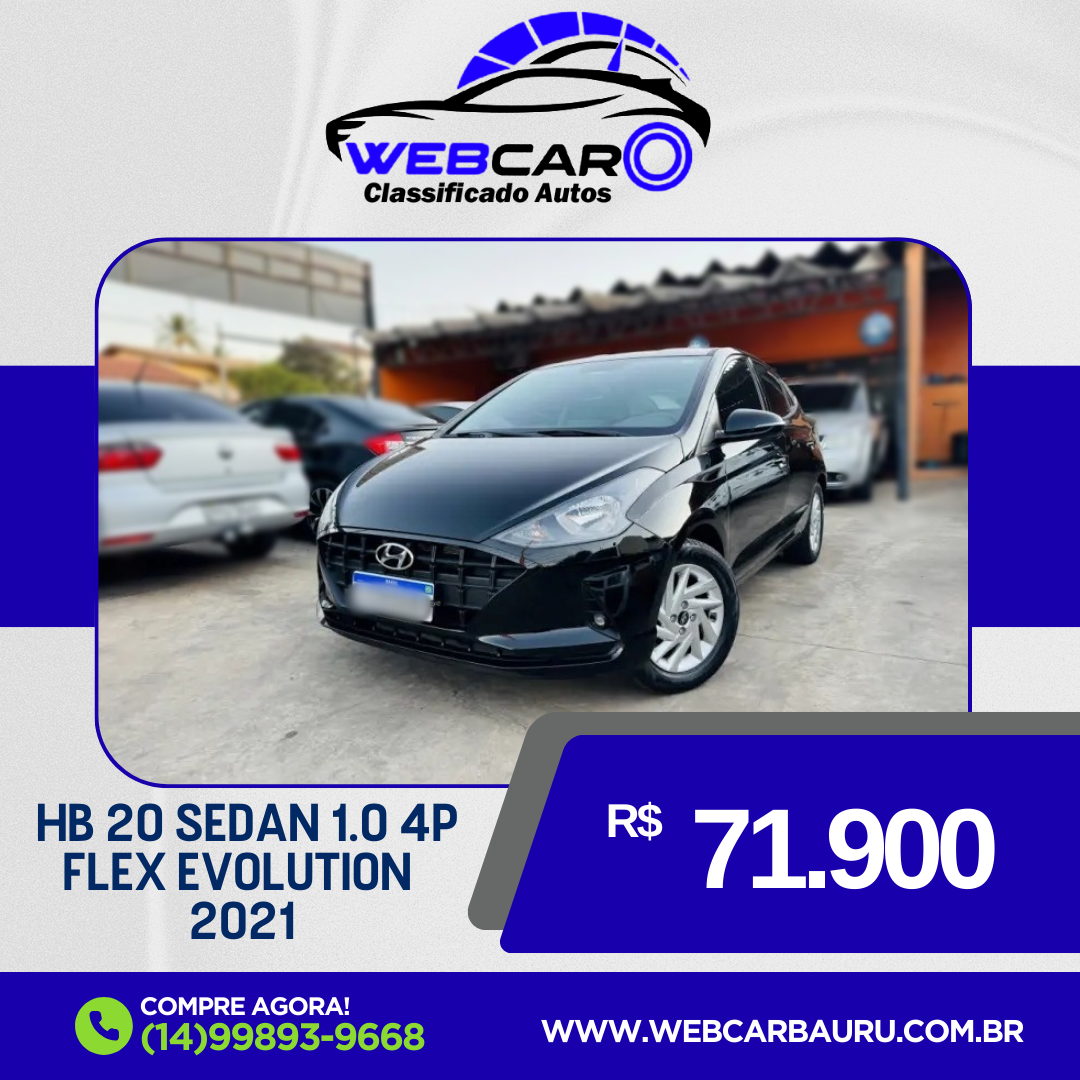 HB 20 Sedan 1.0 12V 4P FLEX EVOLUTION