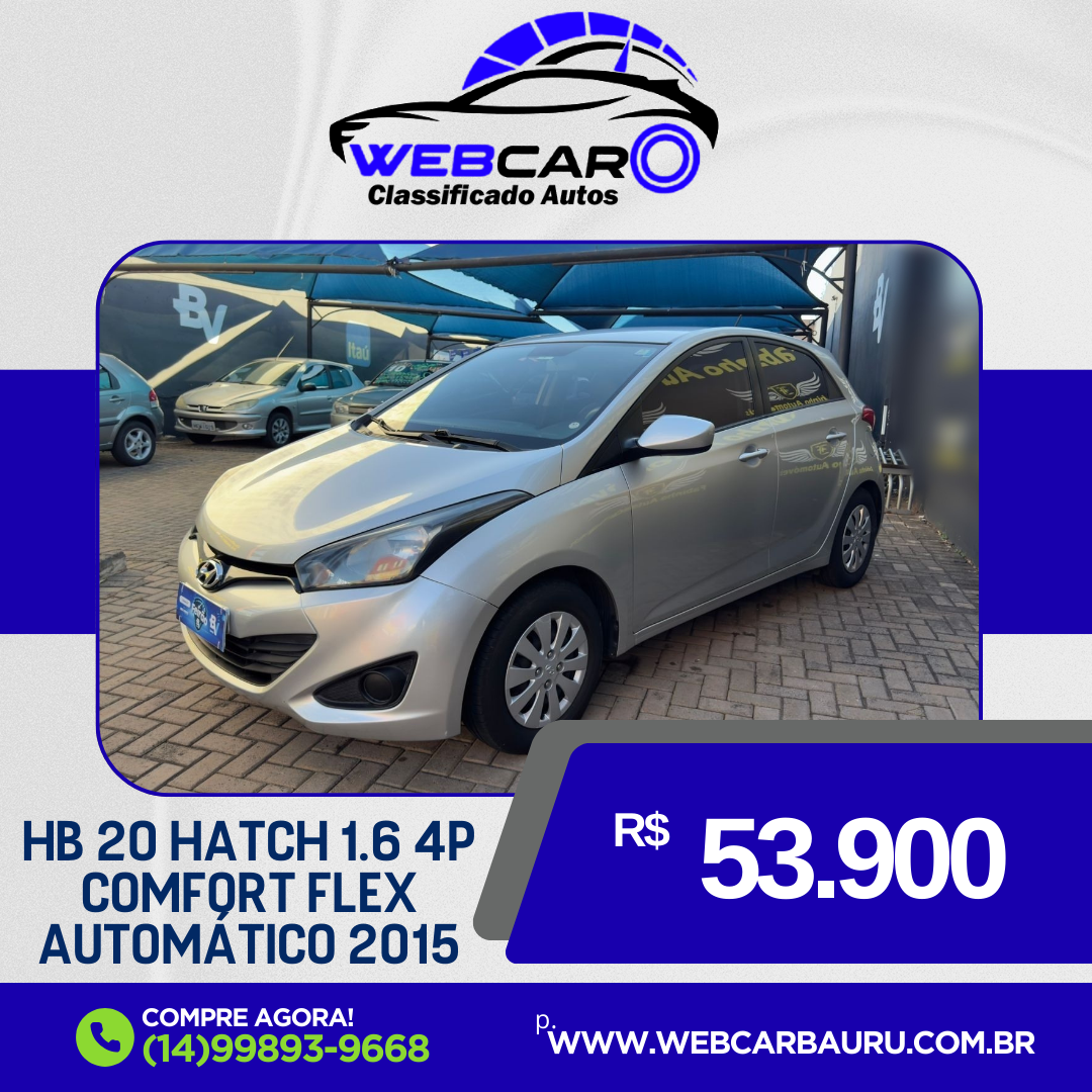 HB 20 Hatch 1.6 16V 4P FLEX COMFORT PLUS AUTOMÁTICO