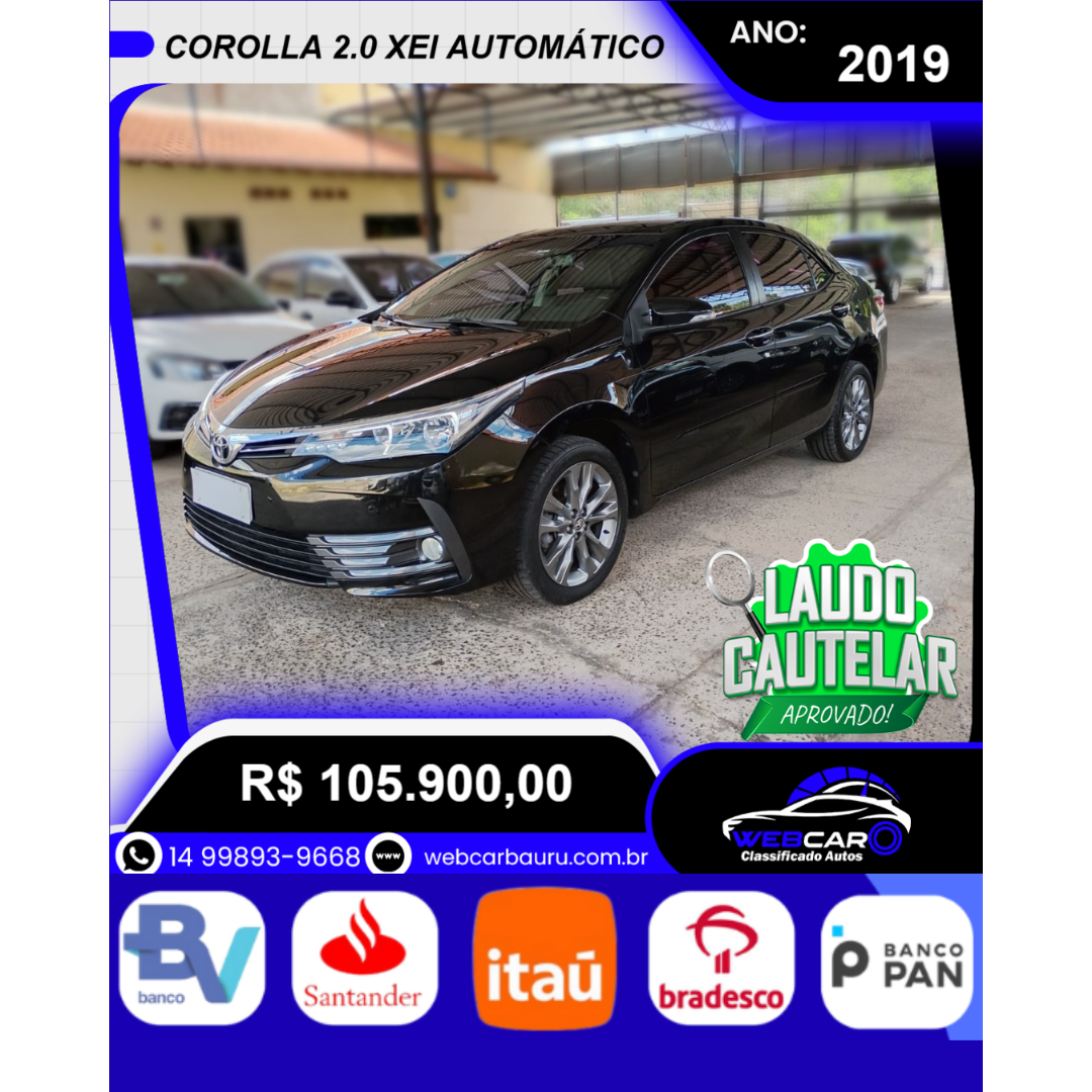 Corolla 2.0 16V 4P XEI FLEX AUTOMÁTICO