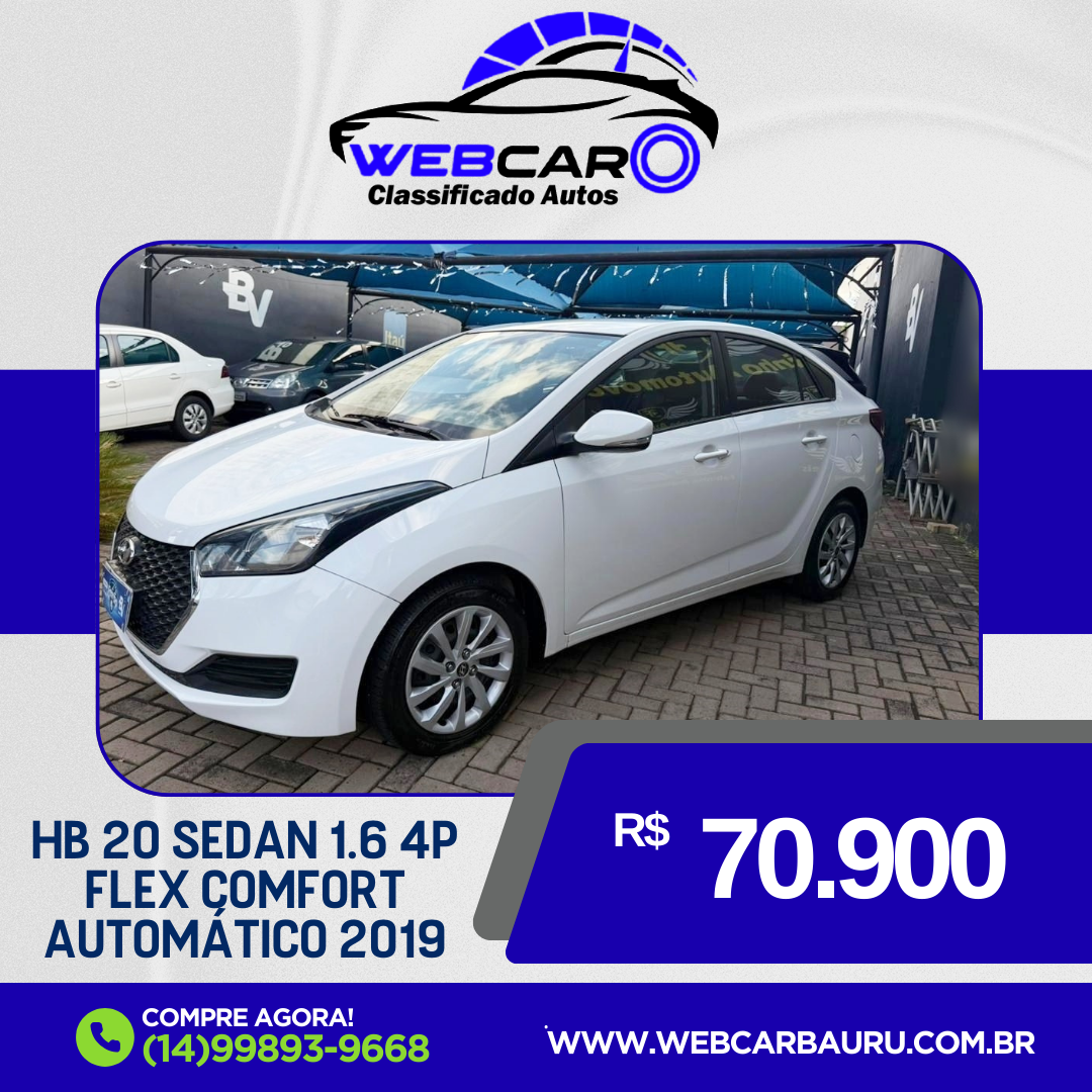 HB 20 Sedan 1.6 16V 4P FLEX COMFORT AUTOMÁTICO