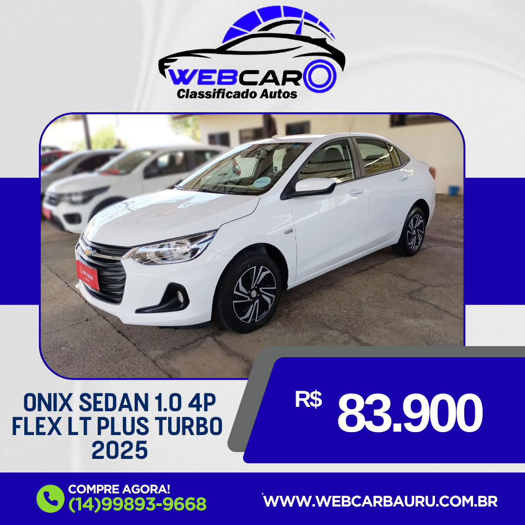 Onix Sedan 1.0 12V 4P FLEX LT PLUS TURBO