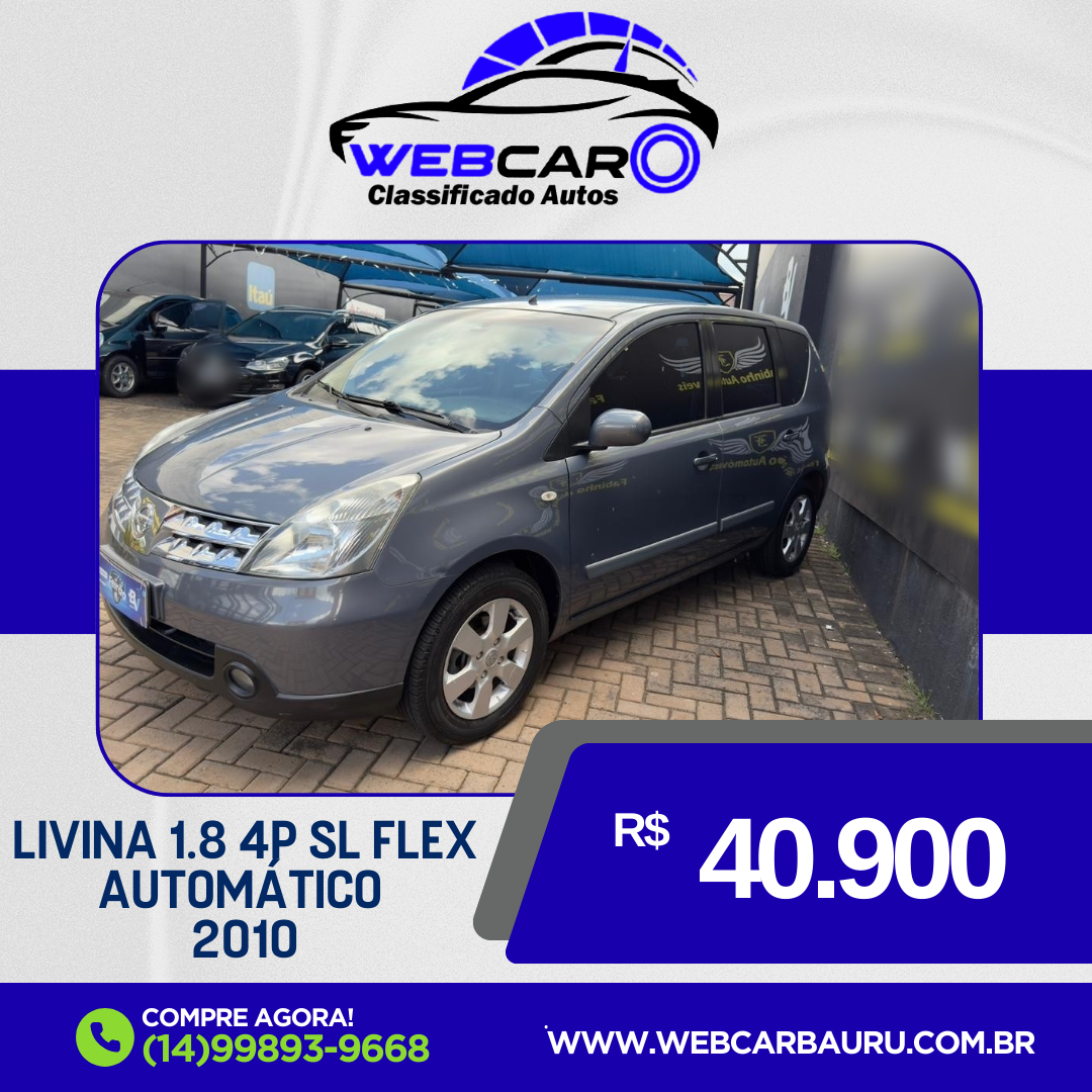 Livina 1.8 16V 4P SL FLEX AUTOMÁTICO