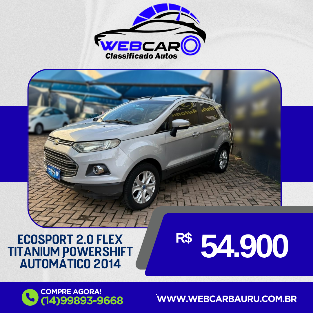 Ecosport 2.0 16V 4P FLEX TITANIUM POWERSHIFT AUTOMÁTICO