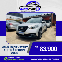 NISSAN Kicks 1.6 16V 4P FLEXSTART S DIRECT X-TRONIC AUTOMÁTICO CVT