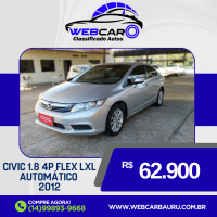 HONDA Civic 1.8 16V 4P FLEX LXL SE AUTOMÁTICO