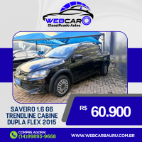 VOLKSWAGEN Saveiro 1.6 G6 TRENDLINE CABINE DUPLA FLEX