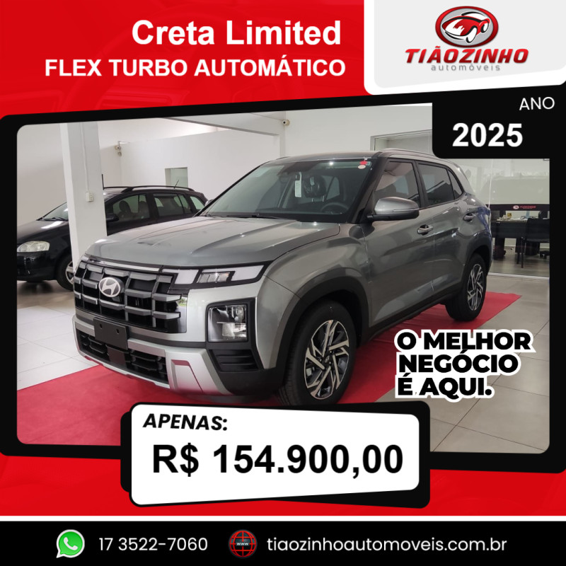 Creta 1.0 12V 4P FLEX TGDI TURBO LIMITED AUTOMÁTICO