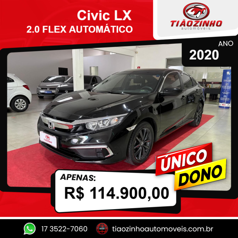 Civic 2.0 16V 4P FLEX LX AUTOMÁTICO