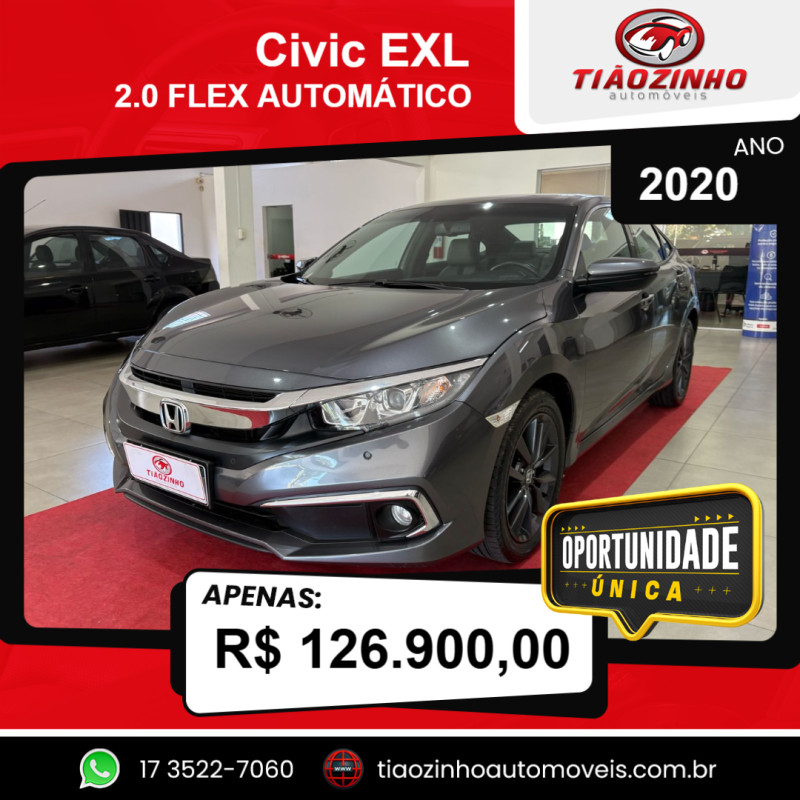 Civic 2.0 16V 4P EXL FLEX  AUTOMÁTICO CVT