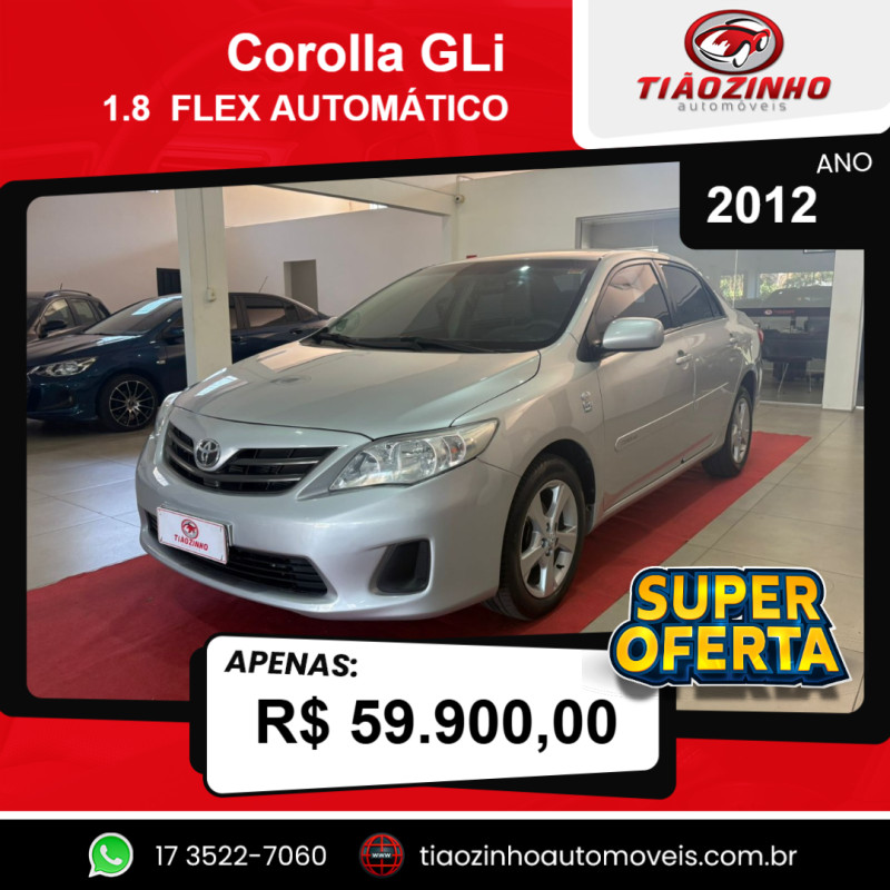 Corolla 1.8 16V 4P GLI FLEX AUTOMÁTICO