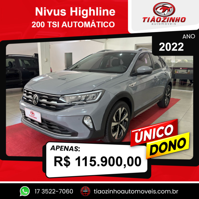 Nivus 1.0 4P FLEX 200 TSI HIGHLINE TURBO AUTOMÁTICO