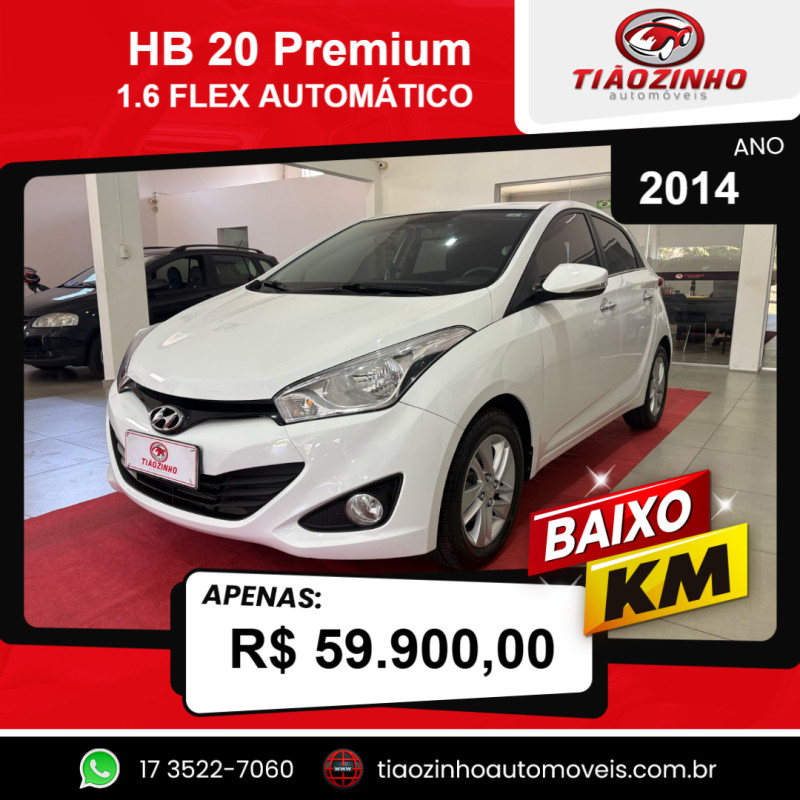 HB 20 Hatch 1.6 16V 4P PREMIUM FLEX AUTOMÁTICO