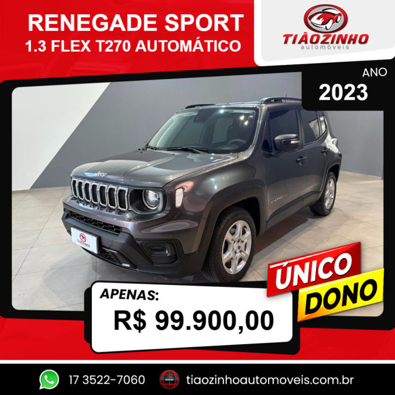 Renegade 1.3 16V 4P FLEX T270 SPORT TURBO AUTOMÁTICO