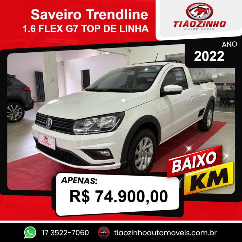 Saveiro 1.6 G7 CABINE SIMPLES TRENDLINE FLEX