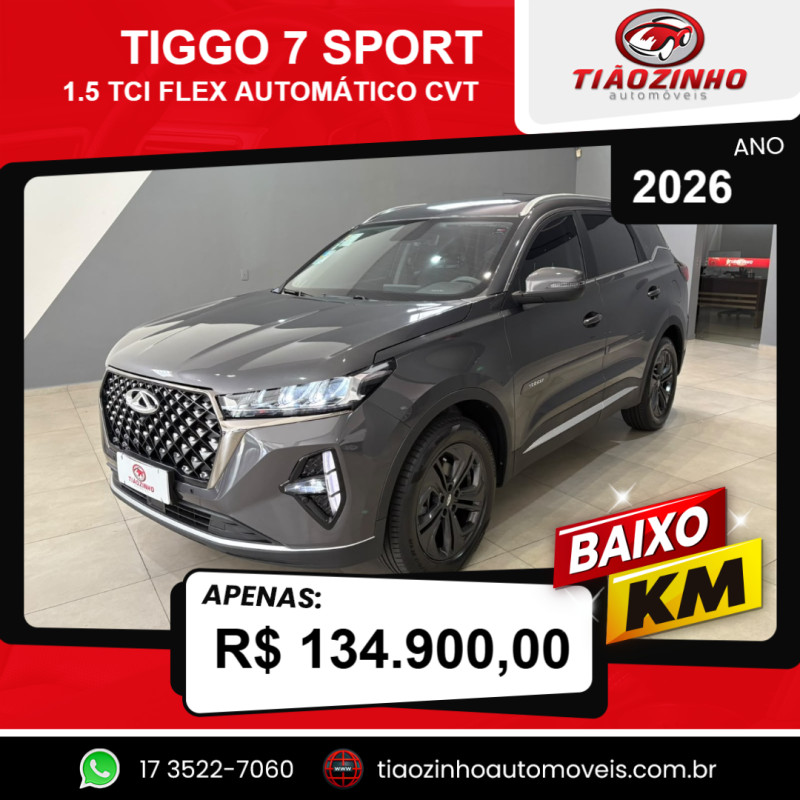 Tiggo 7 1.5 16V 4P TCI FLEX SPORT AUTOMÁTICO CVT
