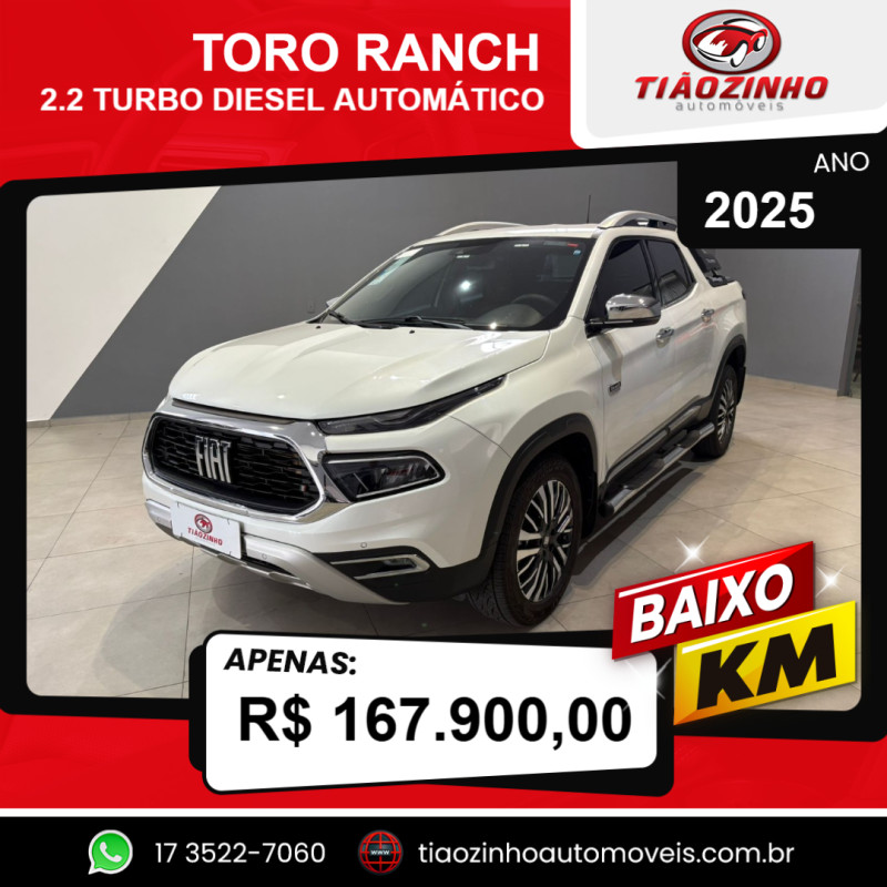 Toro 2.2 16V 4P 4WD RANCH TURBO DIESEL AUTOMÁTICO