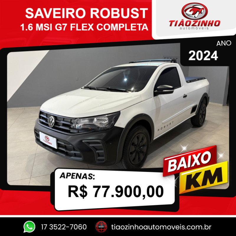 Saveiro 1.6 G7 CABINE SIMPLES ROBUST FLEX