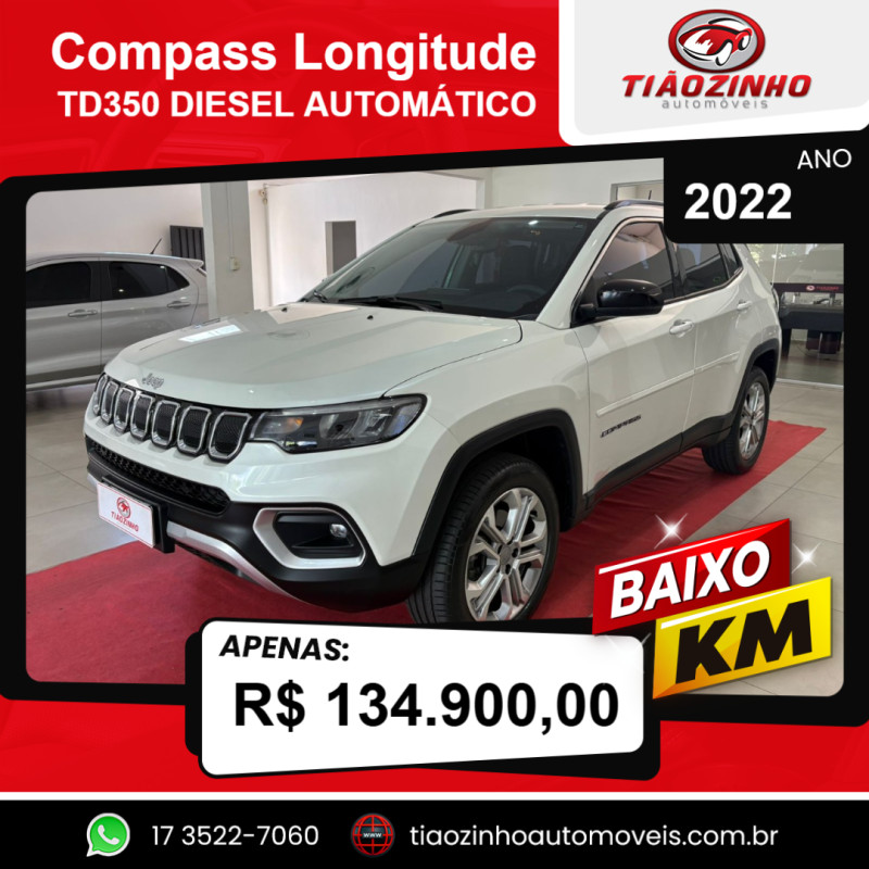 Compass 2.0 16V 4P 350 LONGITUDE 4X4 TURBO DIESEL AUTOMÁTICO
