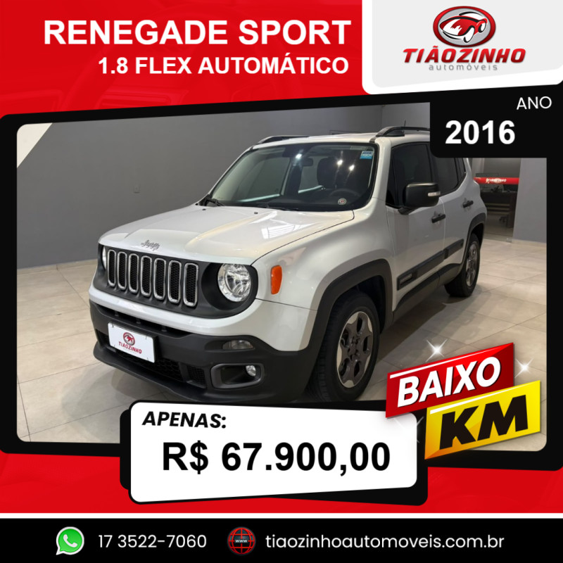 Renegade 1.8 16V 4P FLEX SPORT AUTOMÁTICO