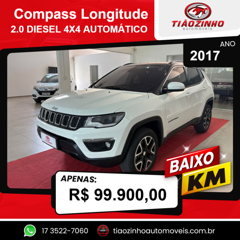 Compass 2.0 16V 4P LONGITUDE TURBO DIESEL 4X4 AUTOMÁTICO