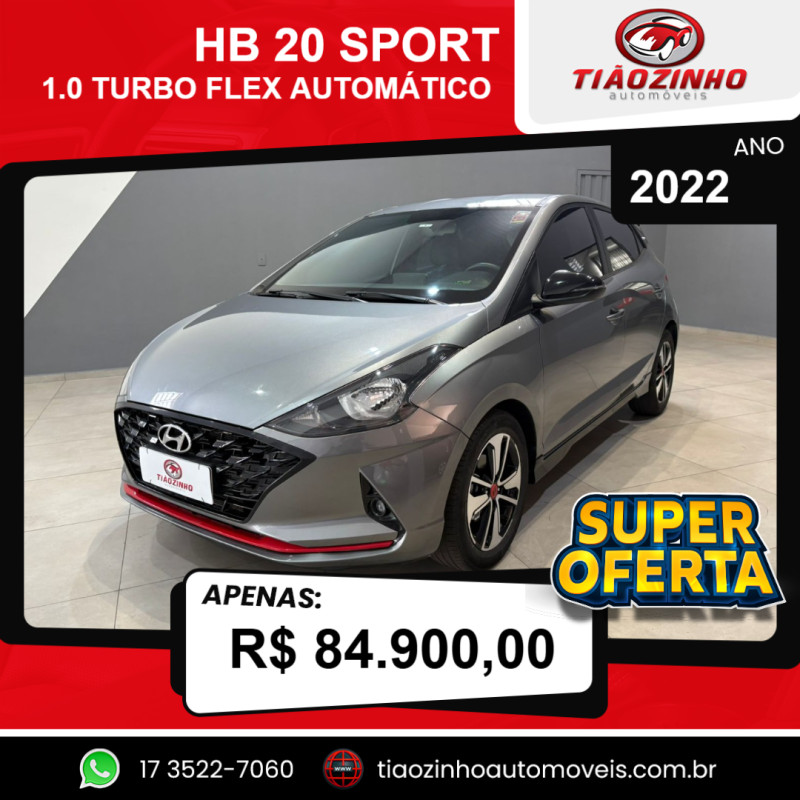 HB 20 Hatch 1.0 12V 4P TGDI TURBO FLEX SPORT AUTOMÁTICO