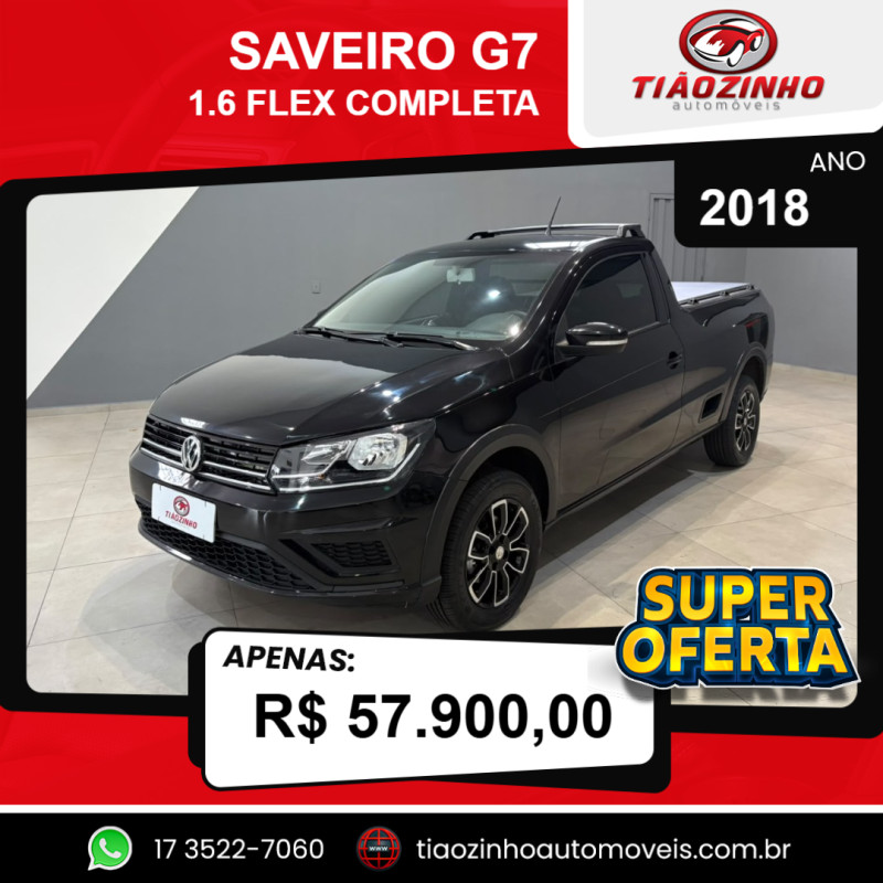Saveiro 1.6 G7 CABINE SIMPLES TRENDLINE FLEX