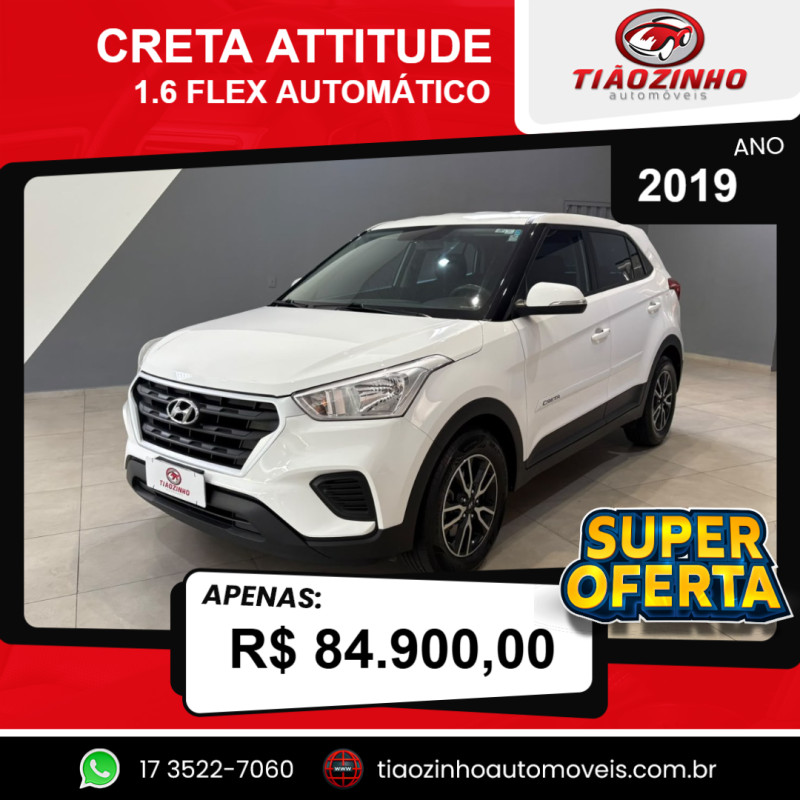 Creta 1.6 16V 4P FLEX ATTITUDE AUTOMÁTICO