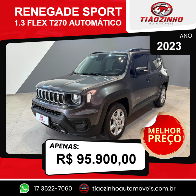 Renegade 1.3 16V 4P FLEX T270 SPORT TURBO AUTOMÁTICO