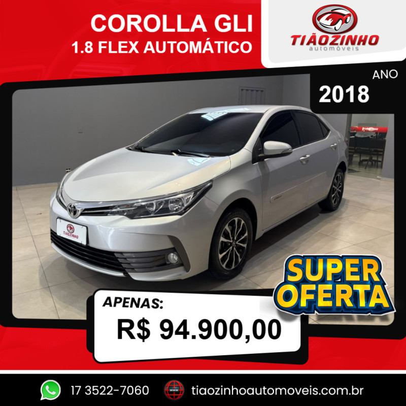 Corolla 1.8 16V 4P GLI FLEX AUTOMÁTICO