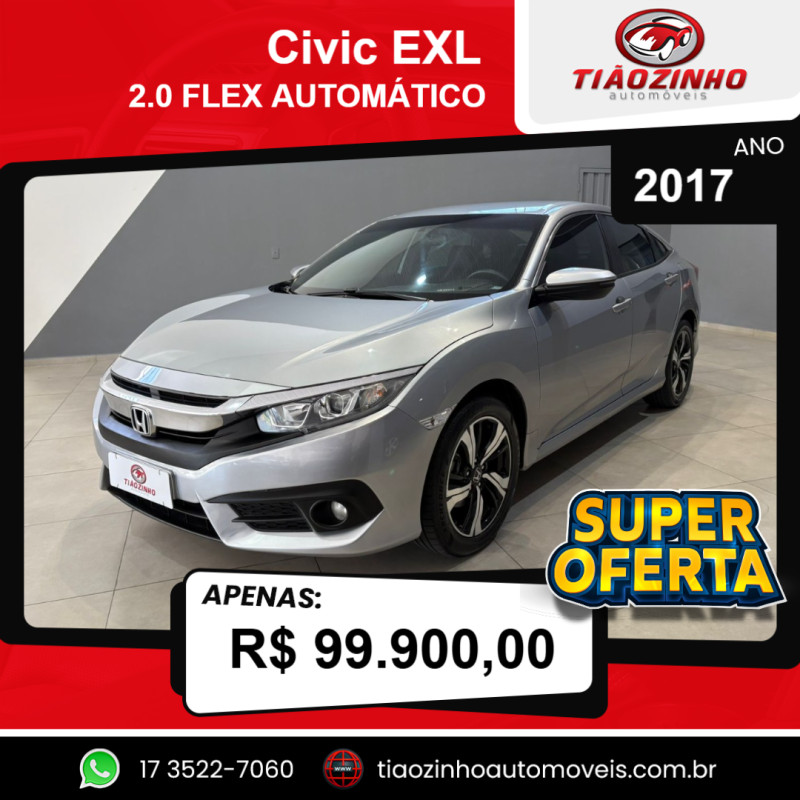 Civic 2.0 16V 4P EXL FLEX  AUTOMÁTICO CVT