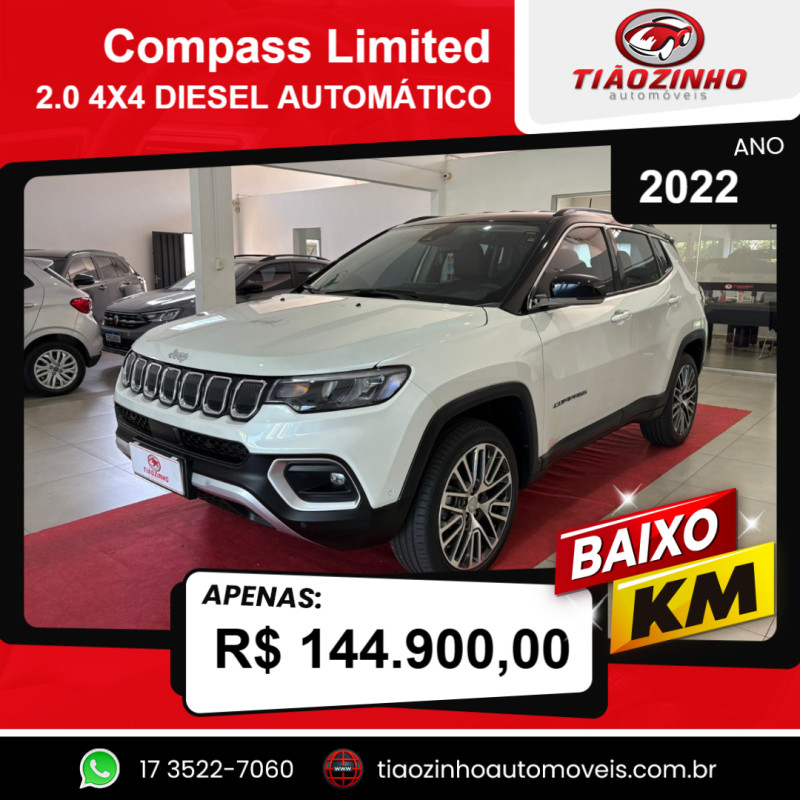 Compass 2.0 16V 4P 350 LIMITED 4X4 TURBO DIESEL AUTOMÁTICO