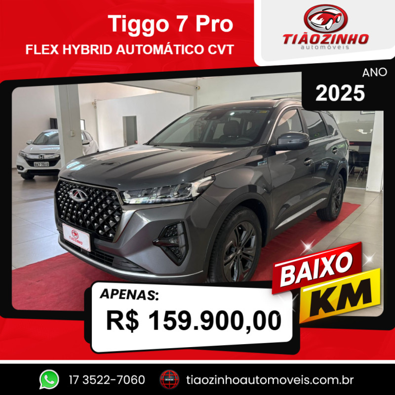 Tiggo 7 Pro 1.5 16V 4P TCI FLEX HYBRID MAX DRIVE AUTOMÁTICO CVT