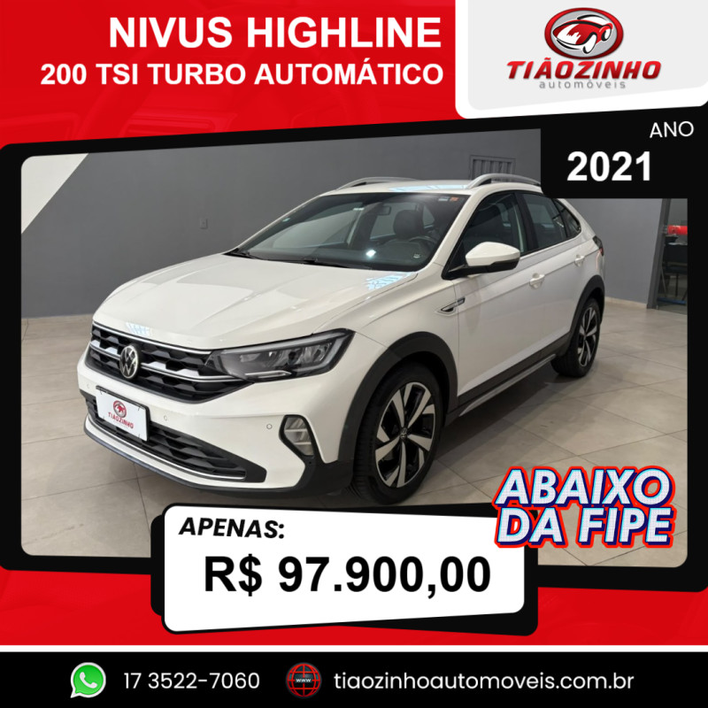 Nivus 1.0 4P FLEX 200 TSI HIGHLINE TURBO AUTOMÁTICO