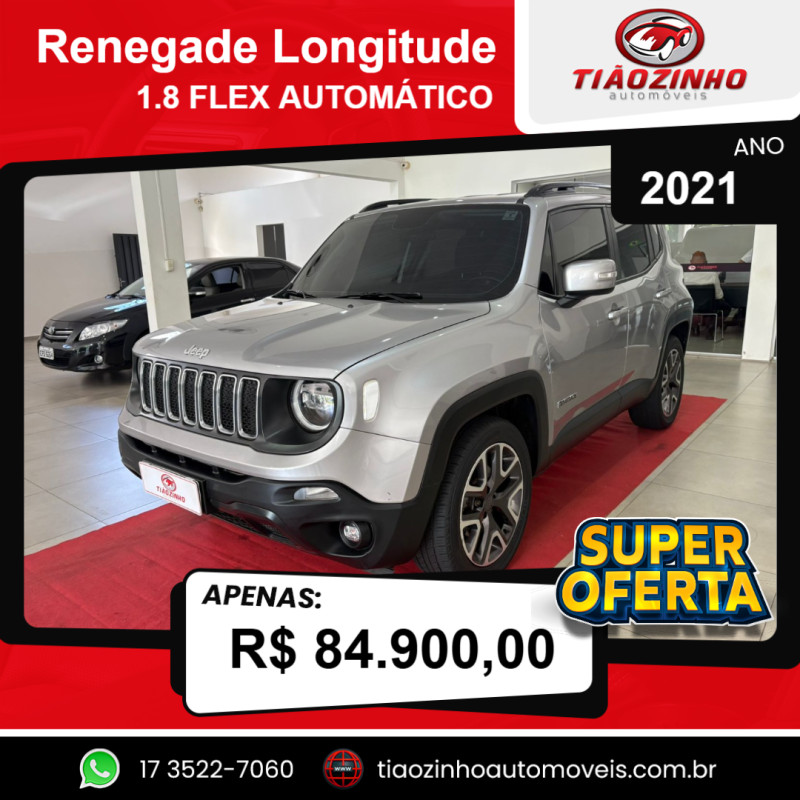 Renegade 1.8 16V 4P FLEX LONGITUDE AUTOMÁTICO