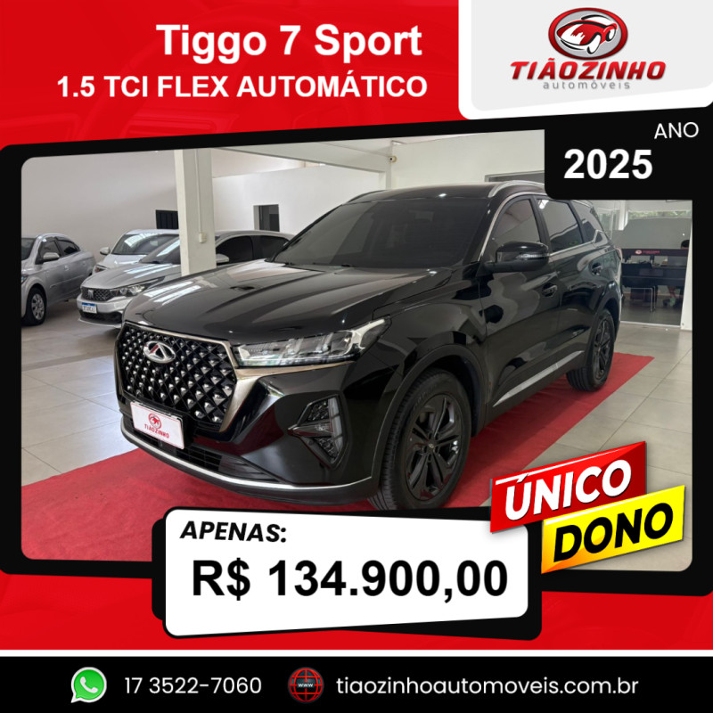 Tiggo 7 1.5 16V 4P TCI FLEX SPORT AUTOMÁTICO CVT