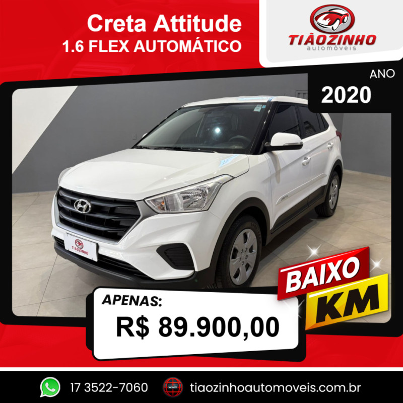 Creta 1.6 16V 4P FLEX ATTITUDE AUTOMÁTICO