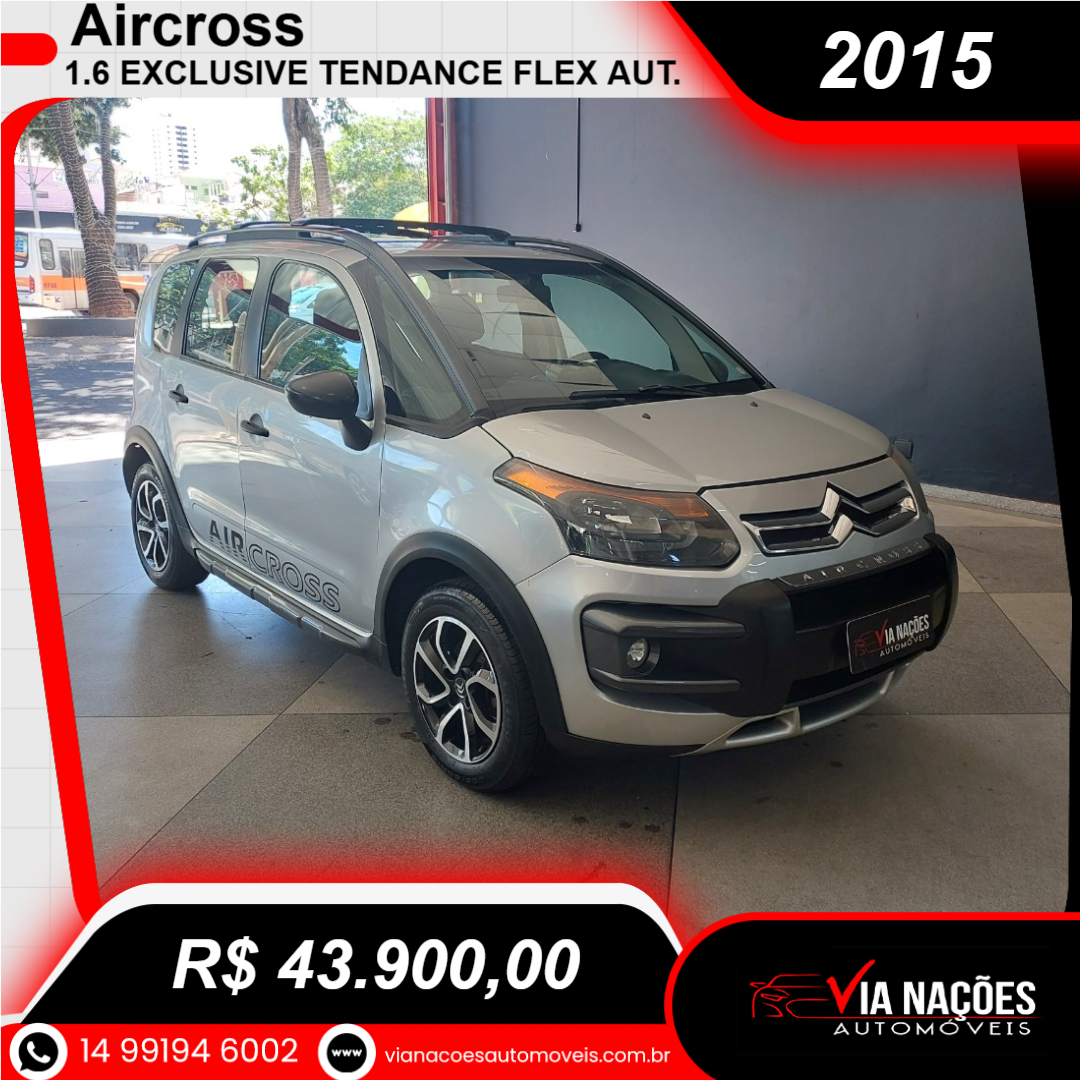 Aircross 1.6 16V 4P EXCLUSIVE TENDANCE FLEX AUTOMÁTICO