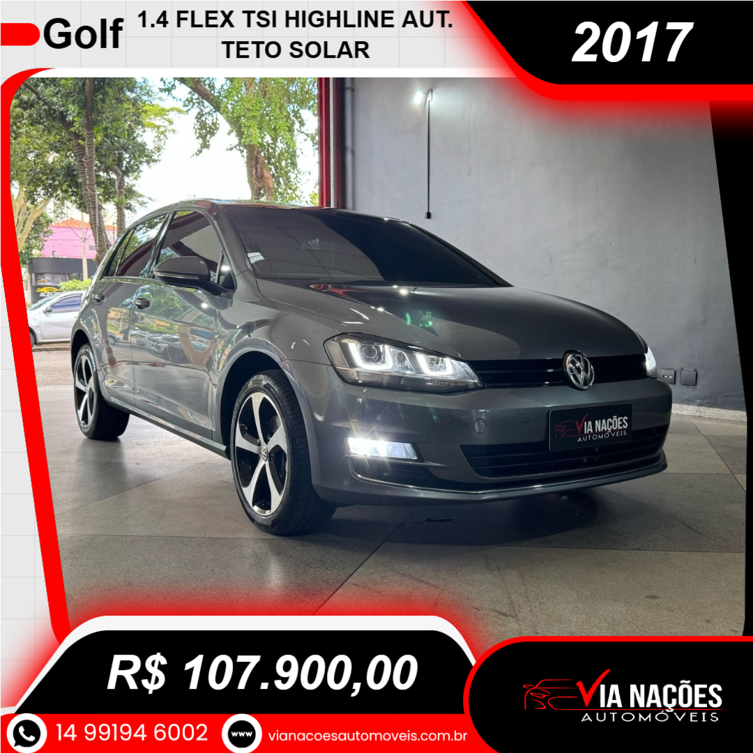 Golf 1.4 16V 4P FLEX TSI HIGHLINE AUTOMÁTICO
