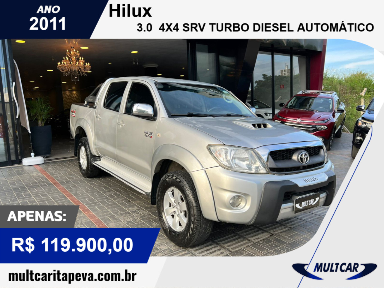 Hilux Caminhonete 3.0 16V 4P 4X4 SRV TURBO DIESEL CABINE DUPLA AUTOMÁTICO