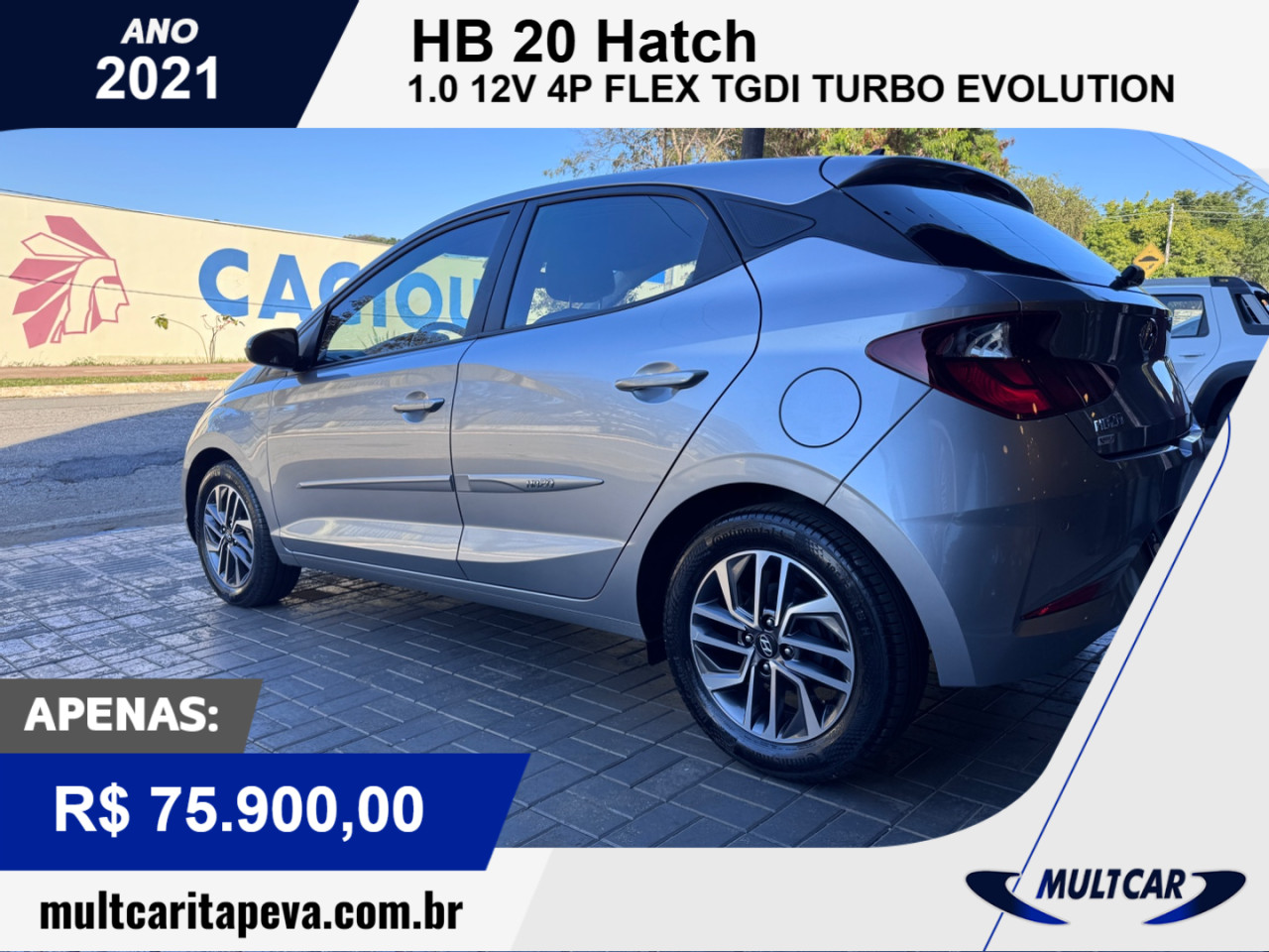 HB 20 Hatch 1.0 12V 4P FLEX TGDI TURBO EVOLUTION AUTOMÁTICO