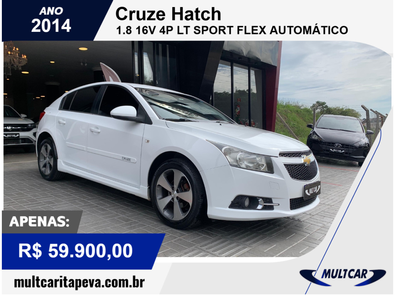 Cruze Hatch 1.8 16V 4P LT SPORT FLEX AUTOMÁTICO