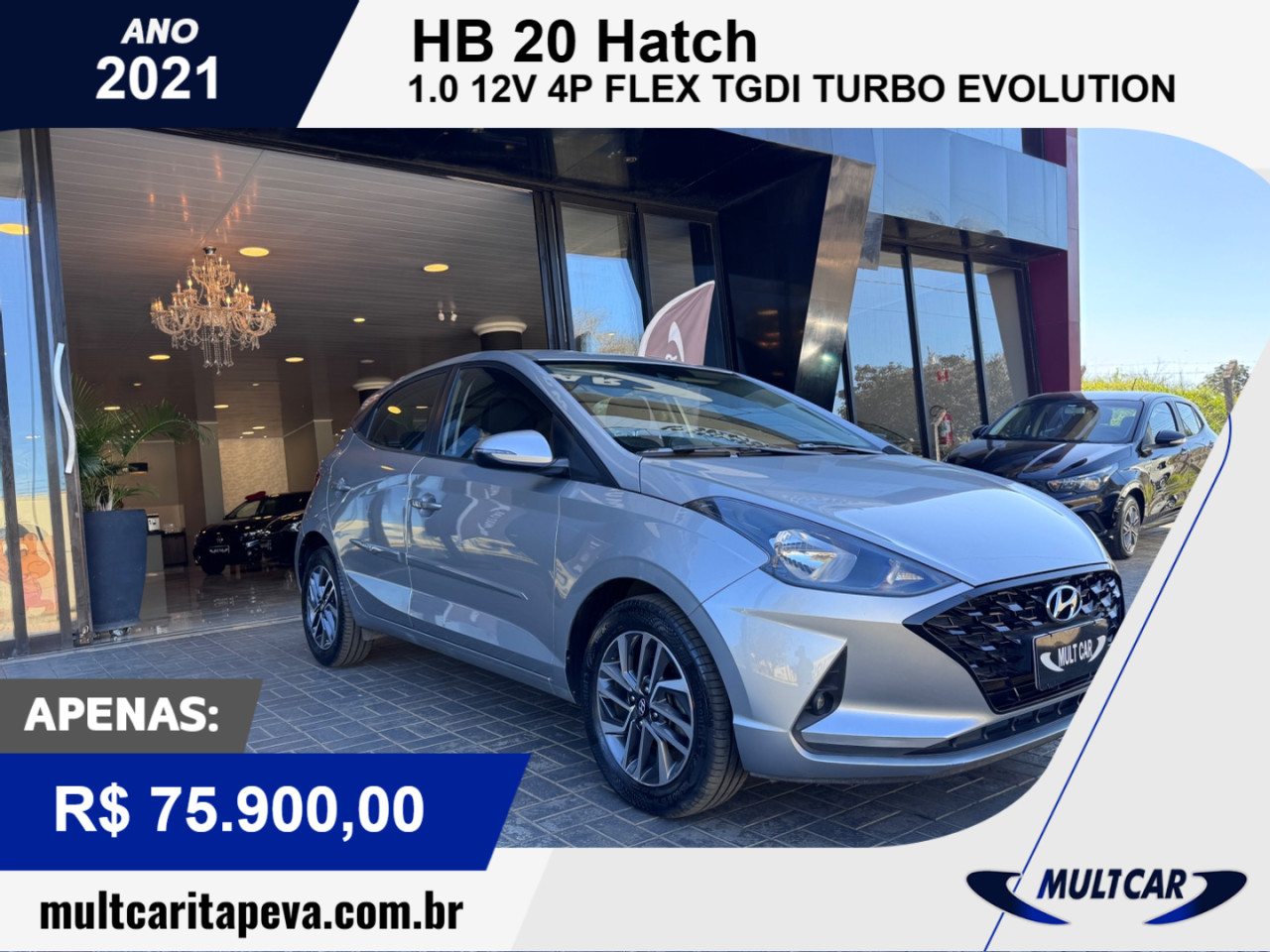 HB 20 Hatch 1.0 12V 4P FLEX TGDI TURBO EVOLUTION AUTOMÁTICO