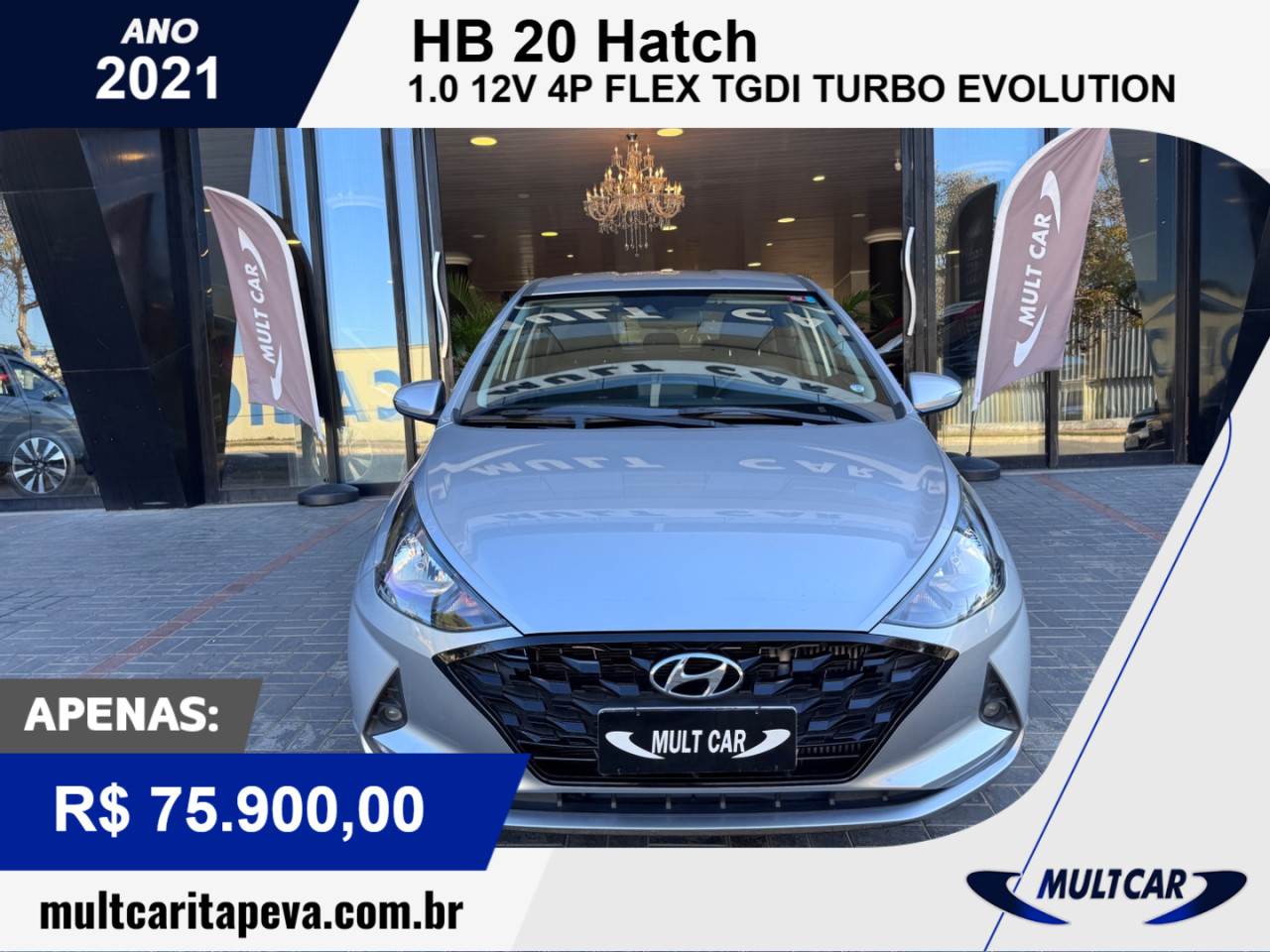 HB 20 Hatch 1.0 12V 4P FLEX TGDI TURBO EVOLUTION AUTOMÁTICO