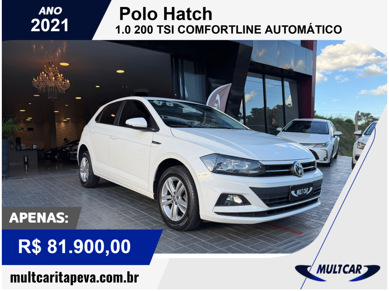 Polo Hatch 1.0 12V 4P 200 TSI  COMFORTLINE AUTOMÁTICO